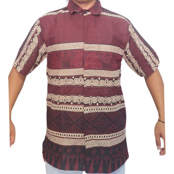 Kemeja Batik Toraja Pria Lengan Pendek | Men's Toraja Batik Short Sleeve Shirt