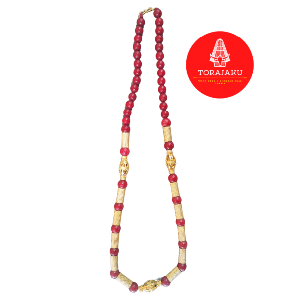 Kalung Toraja - Kalung Rara Asli Merah | Toraja Necklace - Authentic Rara Necklace